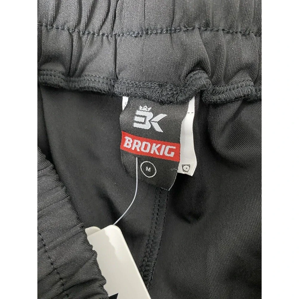 Brokig Sweatpants Men Size M Black Yoga Athletic Jogger Sleep Lounge Pockets